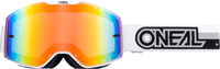 Oneal B-20 Proxy Motocross Goggles - Gespiegeld,  zwart-wit