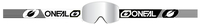Oneal B-50 Force Silver Mirror Motorcross Bril,  zwart-wit