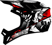 Oneal Backflip Boom Downhill Helm,  zwart-wit-rood,  afmeting 2XL