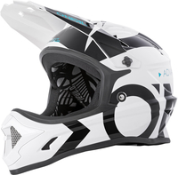 Oneal Backflip Slick Downhill helm,  zwart-wit,  afmeting M