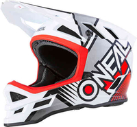 Oneal Blade Polyacrylite Delta Downhill helm Wit Rood XL