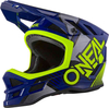 Oneal Blade Polyacrylite Delta Downhill helm Zwart Geel L