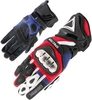 Orina Specter Motorfiets handschoenen,  wit-rood-blauw,  afmeting M L