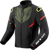 Revit Hyperspeed 2 H2O Motorfiets textiel jas,  zwart-geel,  afmeting XL