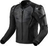 Revit Hyperspeed Air Motorfiets lederen jas,  zwart-grijs,  afmeting 54