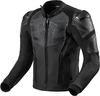 Revit Hyperspeed Air Motorfiets lederen jas,  zwart-grijs,  afmeting 58