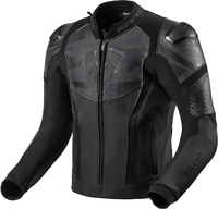 Revit Hyperspeed Air Motorfiets lederen jas,  zwart-grijs,  afmeting 58