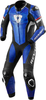 Revit Hyperspeed Één stuk motorfiets leder pak Zwart Wit Blauw 52