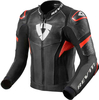 Revit Hyperspeed Pro Motorfiets lederen jas Zwart Rood 58