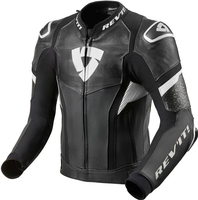 Revit Hyperspeed Pro Motorfiets lederen jas,  zwart-wit,  afmeting 58