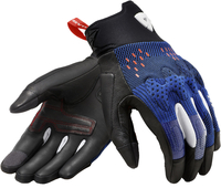 Revit Kinetic De Handschoenen van de motorfiets,  zwart-blauw,  afmeting S