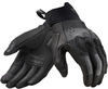 Revit Kinetic De Handschoenen van de motorfiets,  zwart-grijs,  afmeting XS