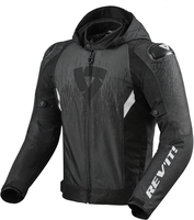 Revit Quantum 2 H2O Motorfiets textiel jas,  zwart-grijs,  afmeting XL