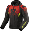 Revit Quantum 2 H2O Motorfiets textiel jas,  zwart-rood,  afmeting L