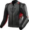 Revit Quantum 2 Motorfiets Lederen Jas,  zwart-grijs-rood,  afmeting 54