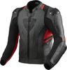 Revit Quantum 2 Motorfiets Lederen Jas,  zwart-grijs-rood,  afmeting 56