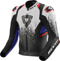 Revit Quantum 2 Pro Air Motorfiets Lederen Jas,  wit-blauw,  afmeting 54