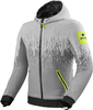 Revit Quantum 2 WB Motorfiets textiel jas,  grijs-geel,  afmeting 3XL