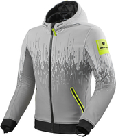 Revit Quantum 2 WB Motorfiets textiel jas,  grijs-geel,  afmeting XL