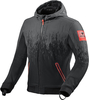 Revit Quantum 2 WB Motorfiets textiel jas,  zwart-rood,  afmeting 3XL