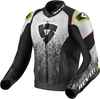 Revit Quantum Air Motorfiets lederen jas,  zwart-wit,  afmeting 48