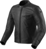 Revit Rino Motorfiets lederen jas,  zwart,  afmeting 58