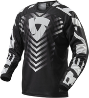 Revit Rough Motorcross Jersey,  zwart-wit,  afmeting XL