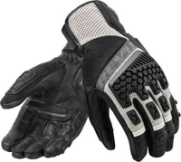 Revit Sand 3 Handschoenen Zwart Zilver 2XL