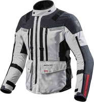 Revit Sand 3 Textiel jas Zwart Grijs Zilver 2XL