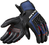 Revit Sand 4 De Handschoenen van de motorfiets,  zwart-blauw,  afmeting 4XL