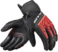 Revit Sand 4 De Handschoenen van de motorfiets,  zwart-rood,  afmeting 2XL