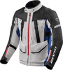 Revit Sand 4 H2O Motorfiets textiel jas,  blauw-zilver,  afmeting XL