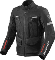 Revit Sand 4 H2O Motorfiets textiel jas,  zwart,  afmeting 2XL