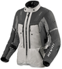 Revit Sand 5 H2O waterdichte dames motorfiets textieljas,  zwart-grijs-zilver,  afmeting 34 voor vrouw
