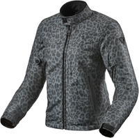 Revit Shade H2O Dames Motorfiets Textiel Jas,  zwart-grijs,  afmeting XL voor vrouw