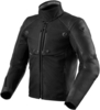 Revit Valve H2O Motorfiets lederen jas,  zwart,  afmeting 46