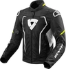 Revit Vertex Air Textiel jas Zwart Geel 2XL