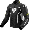 Revit Vertex Air Textiel jas Zwart Geel M