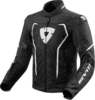 Revit Vertex Air Textiel jas Zwart Wit 3XL