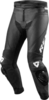 Revit Vertex GT Motorfiets lederen broek Zwart Wit 48