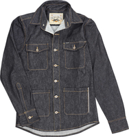 Rokker Selvage Worker Denim Jas,  zwart,  afmeting XL