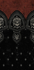 Rokker Skull Multifunctionele buis,  zwart-rood