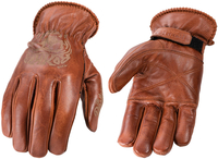 Rokker Tattoo Skull Motorfiets handschoenen,  bruin,  afmeting 3XL voor man