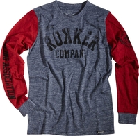 Rokker Team 77 Shirt,  rood-blauw,  afmeting L