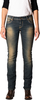 Rokker The Diva Jeans Dame,  blauw,  afmeting 29 voor vrouw