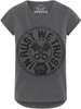 Rokker Trust Dames T-Shirt,  grijs,  afmeting XL voor vrouw