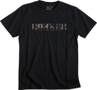 Rokker Vintage T-shirt,  zwart,  afmeting M