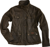 Rokker Wax Cotton Lady Jacket,  groen,  afmeting XL voor vrouw