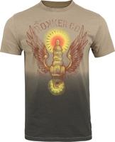 Rokker Wings T-Shirt,  bruin,  afmeting L