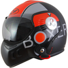 Roof Boxer V8 Graphic Helm oranje,  zwart-oranje,  afmeting XS